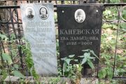 Каневская Ева Давыдовна, Москва, Востряковское кладбище