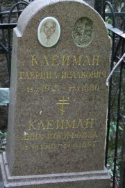 Клейман Гавриил Исаакович, Москва, Востряковское кладбище