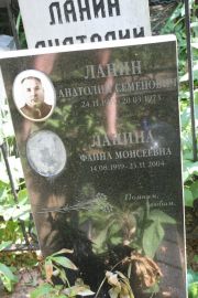 Ланина Фаина Моисеевна, Москва, Востряковское кладбище