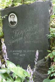 Кауфман Григорий Абрамович, Москва, Востряковское кладбище