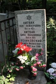 Литвак Лея Лейзеровна, Москва, Востряковское кладбище