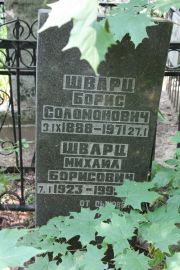 Шварц Борис Соломонович, Москва, Востряковское кладбище