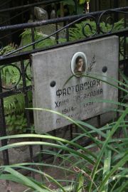 Фастовская Хиня Исааковна, Москва, Востряковское кладбище