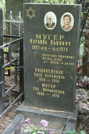 Мугер Израиль Львович, Москва, Востряковское кладбище