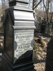 Кадыш Эстер Эльевна, Москва, Востряковское кладбище