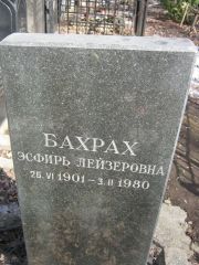 Бахрах Эсфирь Лейзерович, Москва, Востряковское кладбище