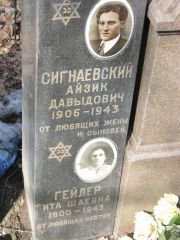 Сигнаевский Айзик Давыдович, Москва, Востряковское кладбище