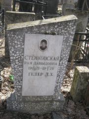 Стемковская Рая Давыдовна, Москва, Востряковское кладбище
