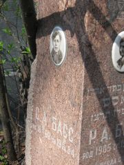 Басс С. А., Москва, Востряковское кладбище