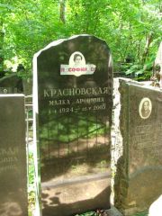 Красновская Малка Ароновна, Москва, Востряковское кладбище