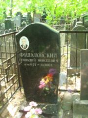 Филановский Геннадий Моисеевич, Москва, Востряковское кладбище