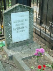 Баренбаум С. С., Москва, Востряковское кладбище