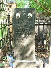 Корецкая Евгения Абрамовна, Москва, Востряковское кладбище