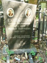 Белоцерковский Матвей Иосифович, Москва, Востряковское кладбище