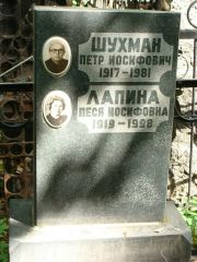 Шухман Петр Иосифович, Москва, Востряковское кладбище