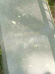 Кавачник Геня Яковлевна, Москва, Востряковское кладбище