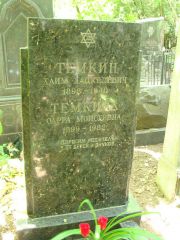Темкин Хаим Хацкелевич, Москва, Востряковское кладбище