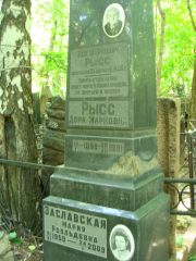 Рысс Лев Маркович, Москва, Востряковское кладбище