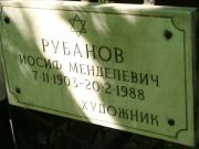 Рубанов Иосиф Менделевич, Москва, Востряковское кладбище