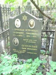Островский Симха Янкелев, Москва, Востряковское кладбище