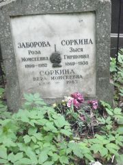 Заборова Роза Моисеевна, Москва, Востряковское кладбище