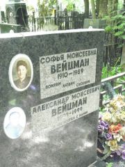 Вейцман Софья Моисеевна, Москва, Востряковское кладбище