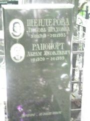 Шендерова Любовь Шаховна, Москва, Востряковское кладбище