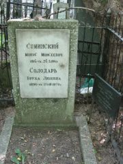 Соминский Монус Моисеевич, Москва, Востряковское кладбище
