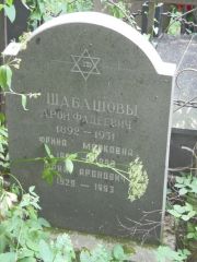 Шабашова Фрина Марковна, Москва, Востряковское кладбище