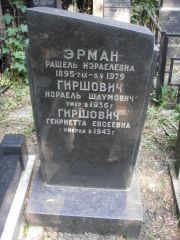 Эрман Рашель Израелевна, Москва, Востряковское кладбище