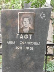 Гафт Анна Фаликовна, Москва, Востряковское кладбище