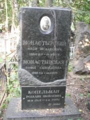 Монастырская Софья Самойловна, Москва, Востряковское кладбище