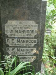 Манусова Т. Л., Москва, Востряковское кладбище