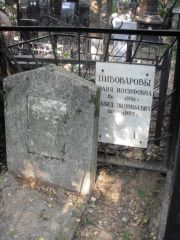 Пивоварова Фаня Иосифовна, Москва, Востряковское кладбище