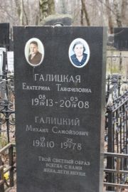 Галицкий Михаил Самойлович, Москва, Востряковское кладбище