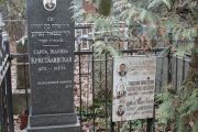 Кристалинская Софья Моисеевна, Москва, Востряковское кладбище