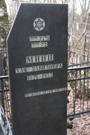 Минц Хая Давидовна, Москва, Востряковское кладбище