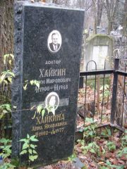 Хайкин Наум Миронович, Нижний Новгород, Кладбище Марьина Роща