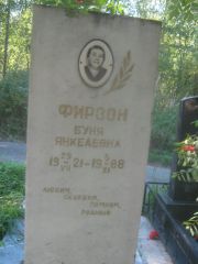 Фирзон Буня Янкелевна, Пермь, Северное кладбище