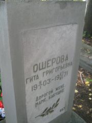 Ошерова Гита Григорьевна, Пермь, Южное кладбище
