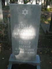 Тодер Залман Израилевич, Пермь, Южное кладбище