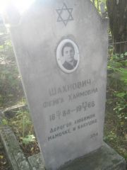 Шахнович Фейга Хаймовна, Пермь, Южное кладбище