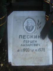 Пескин Гершен Лазаревич, Пермь, Южное кладбище