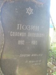 Позин Соломон Яковлевич, Пермь, Южное кладбище