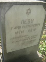 Леви Гирш Рахмилевич, Пермь, Южное кладбище