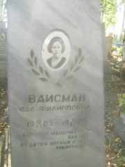 Вайсман Ида Филипповна, Пермь, Южное кладбище
