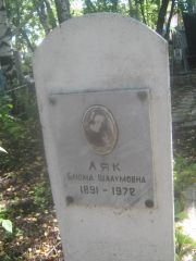 Ляк Блюма Шалумовна, Пермь, Южное кладбище