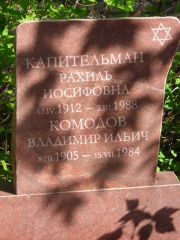 Капительман Рахиль Иосифовна, Самара, Центральное еврейское кладбище