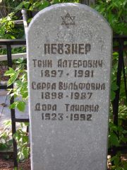 Певзнер Сарра Вульфовна, Самара, Центральное еврейское кладбище