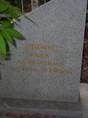 Эфрос Рива Абрамовна, Самара, Центральное еврейское кладбище